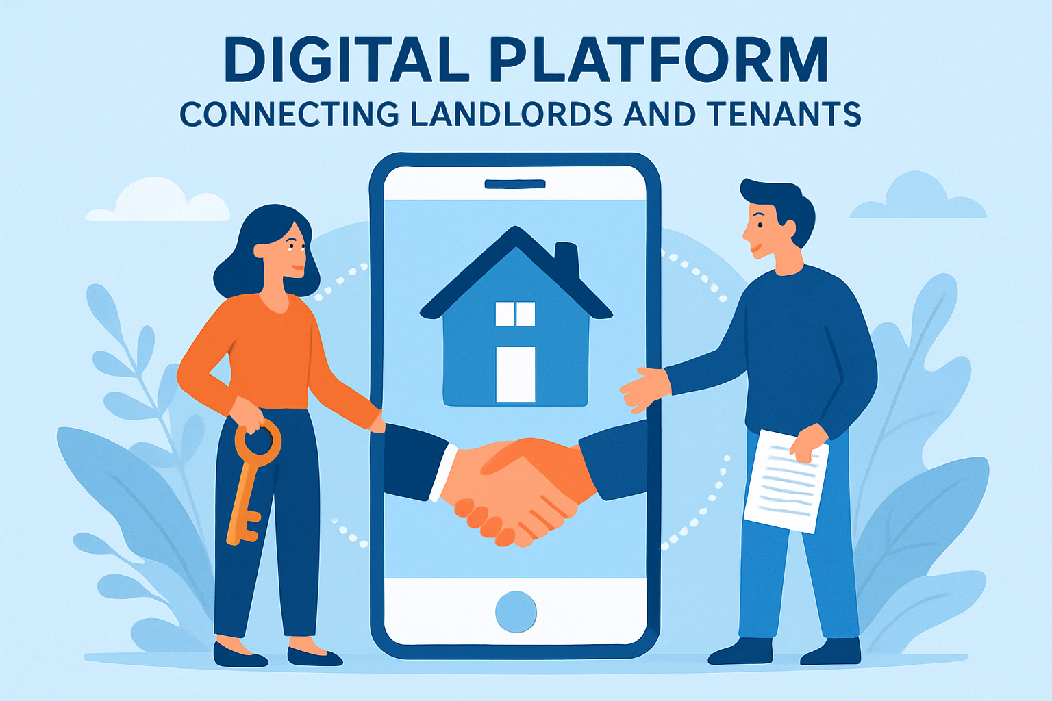 Digital platform connecting landlords and tenants