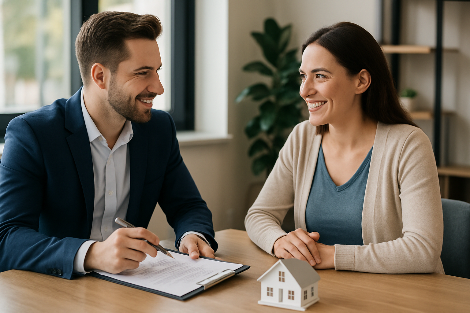 Personalized real estate consultation between agent and client